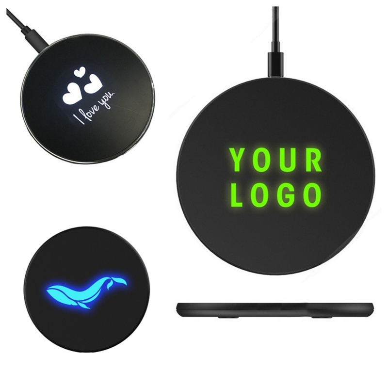 Wireless Charger With Led Logo