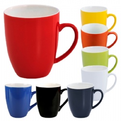 16 Oz. Two-Tone Glossy Bistro Ceramic Mug