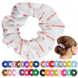 Full Color Elastic Hair Scrunchies