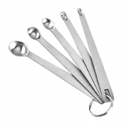 5 In 1 Stainless Steel Measuring Spoon Set