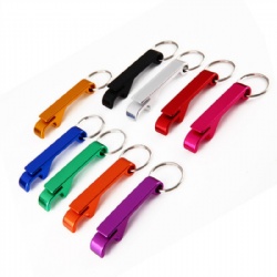 Aluminum Bottle Opener with Key Ring