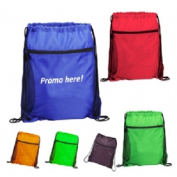 Mesh Drawstring Sports Pack with Pocket
