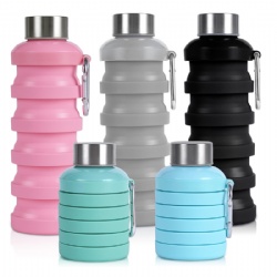 17oz Foldable Portable Lightweight Silicone Sports Cup