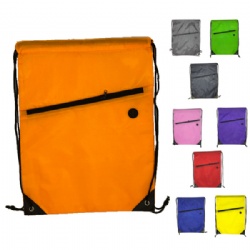 Sport backpack with front zipper